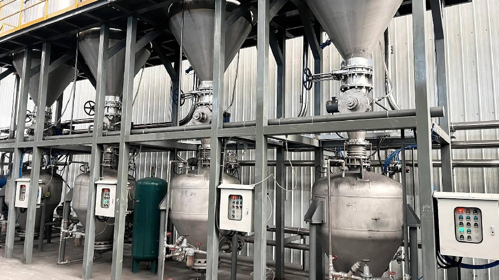 旋轉(zhuǎn)卸料器物料輸送線類型和特點(diǎn)是什么?(圖1)